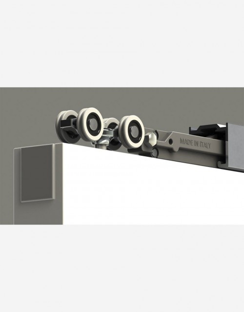 SISTEMA SCORREVOLE AMMORTIZZATO PER PORTA INTERNA SERIE SILENT