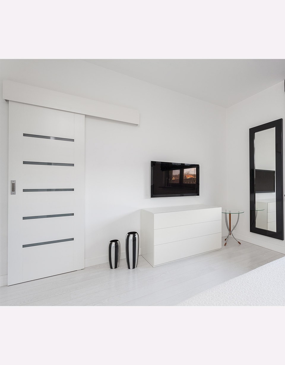 SISTEMA SCORREVOLE AMMORTIZZATO PER PORTA INTERNA SERIE SILENT